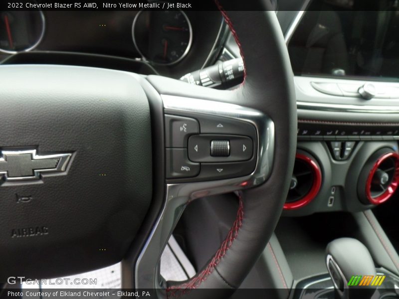 Nitro Yellow Metallic / Jet Black 2022 Chevrolet Blazer RS AWD