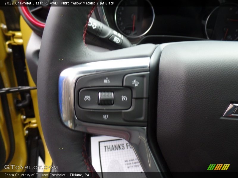 Nitro Yellow Metallic / Jet Black 2022 Chevrolet Blazer RS AWD