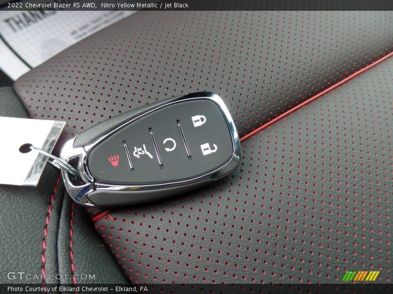 Nitro Yellow Metallic / Jet Black 2022 Chevrolet Blazer RS AWD