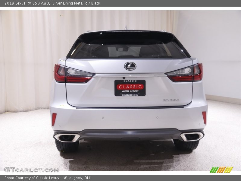Silver Lining Metallic / Black 2019 Lexus RX 350 AWD