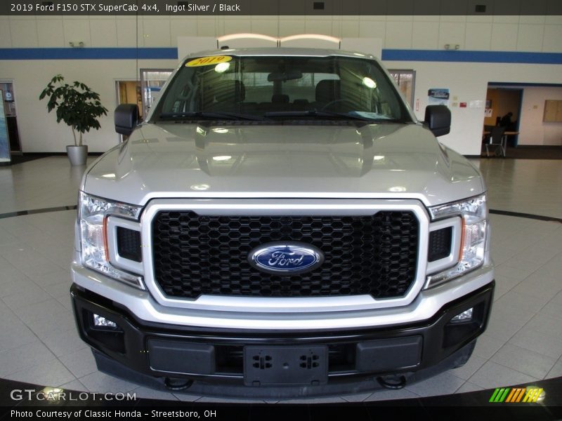 Ingot Silver / Black 2019 Ford F150 STX SuperCab 4x4