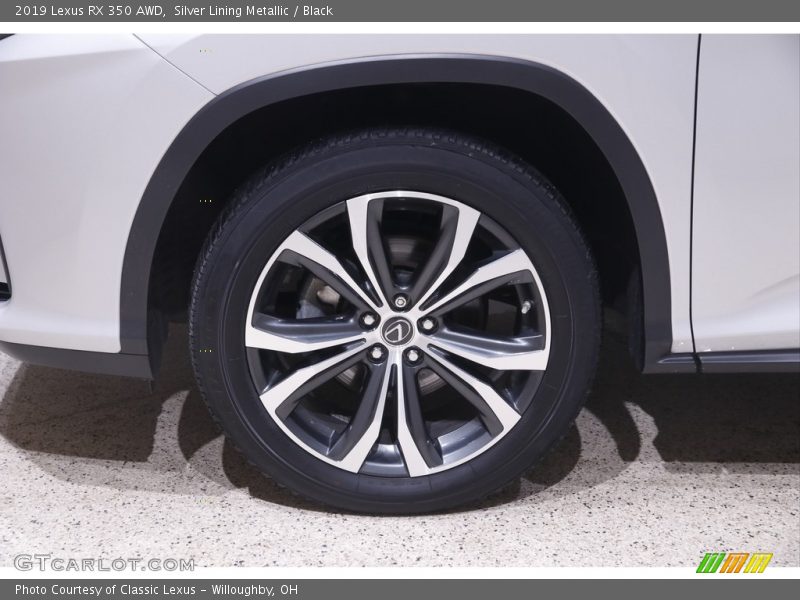 Silver Lining Metallic / Black 2019 Lexus RX 350 AWD