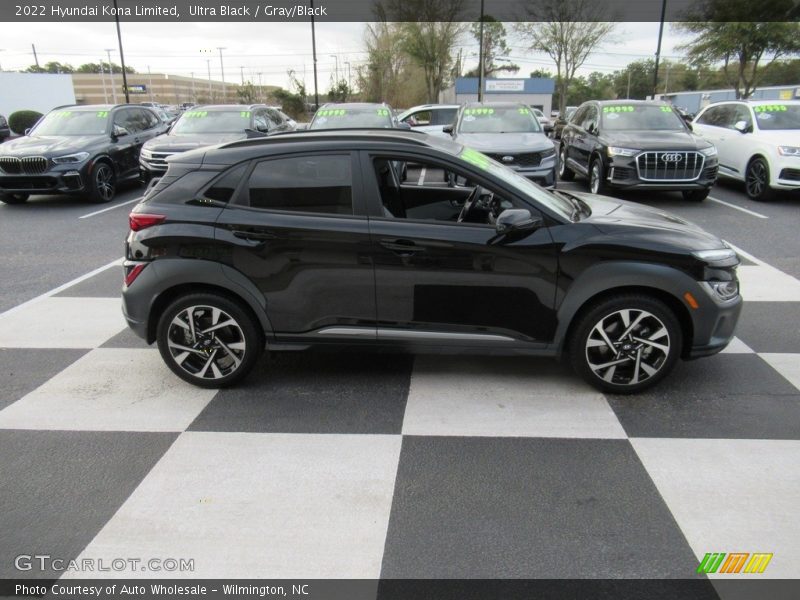 Ultra Black / Gray/Black 2022 Hyundai Kona Limited