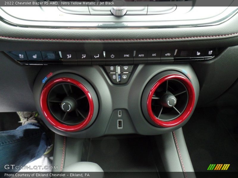 Nitro Yellow Metallic / Jet Black 2022 Chevrolet Blazer RS AWD