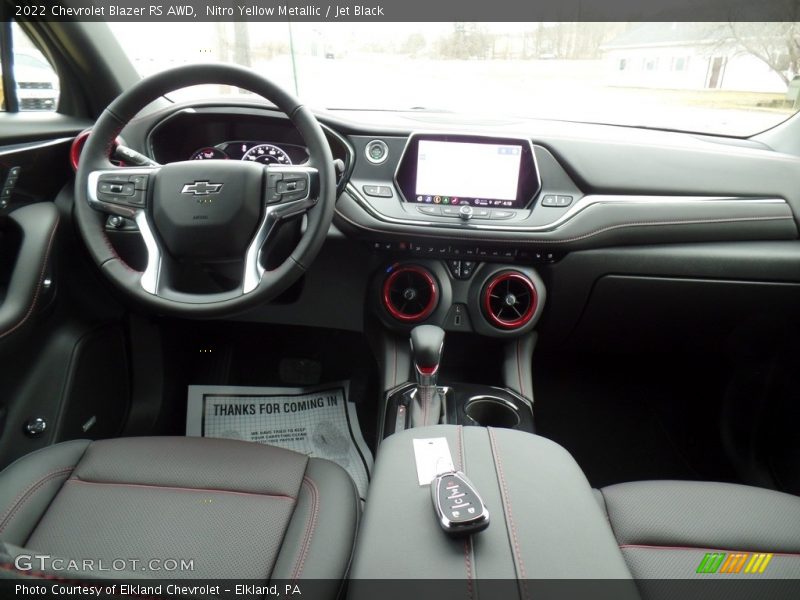 Nitro Yellow Metallic / Jet Black 2022 Chevrolet Blazer RS AWD