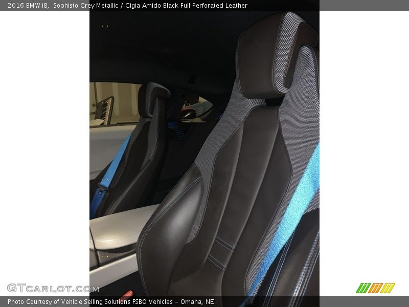 Sophisto Grey Metallic / Gigia Amido Black Full Perforated Leather 2016 BMW i8