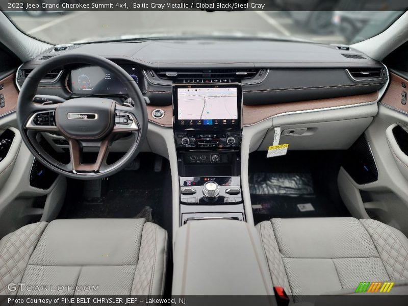 Baltic Gray Metallic / Global Black/Steel Gray 2022 Jeep Grand Cherokee Summit 4x4