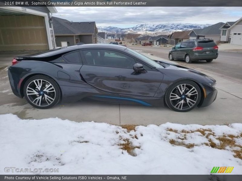 Sophisto Grey Metallic / Gigia Amido Black Full Perforated Leather 2016 BMW i8