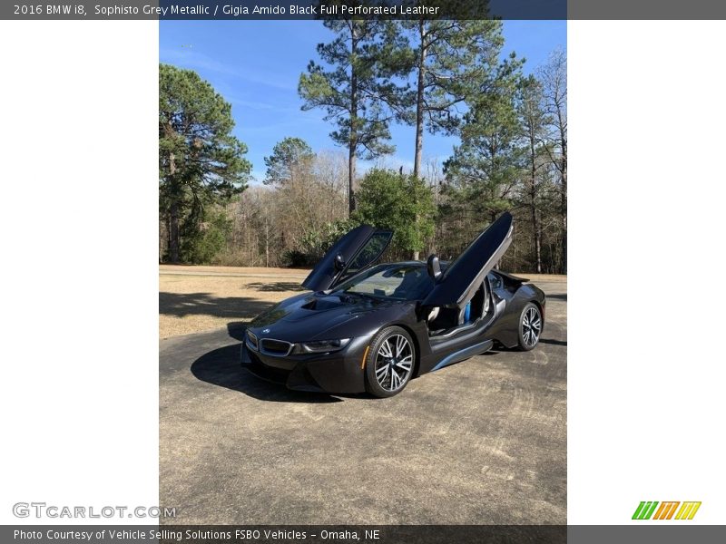 Sophisto Grey Metallic / Gigia Amido Black Full Perforated Leather 2016 BMW i8