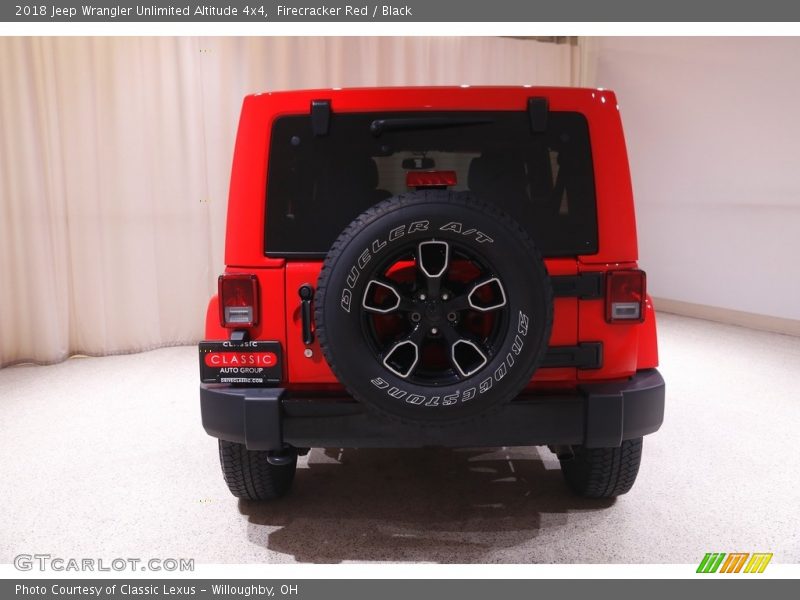 Firecracker Red / Black 2018 Jeep Wrangler Unlimited Altitude 4x4