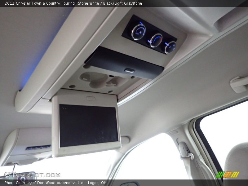Stone White / Black/Light Graystone 2012 Chrysler Town & Country Touring