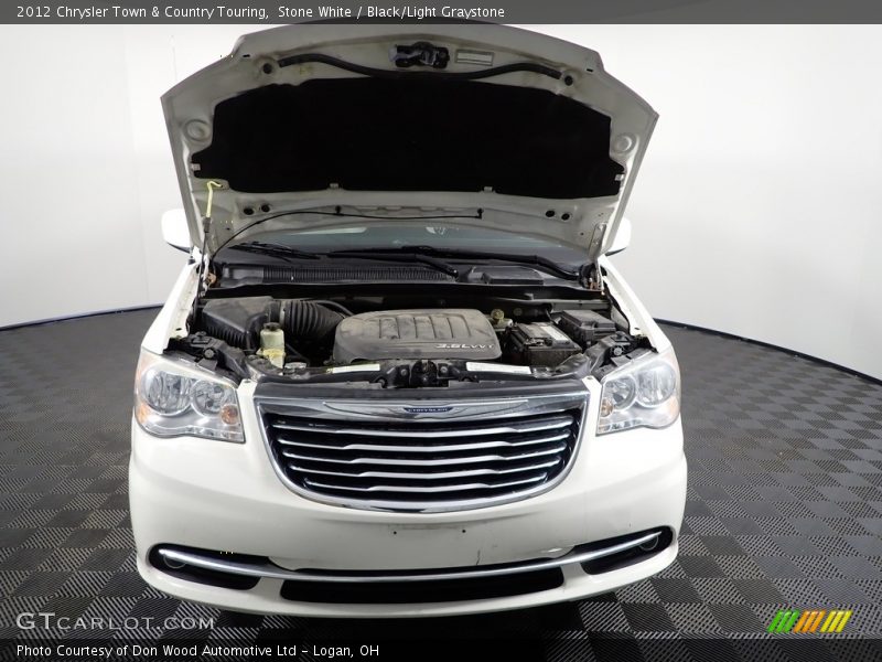 Stone White / Black/Light Graystone 2012 Chrysler Town & Country Touring