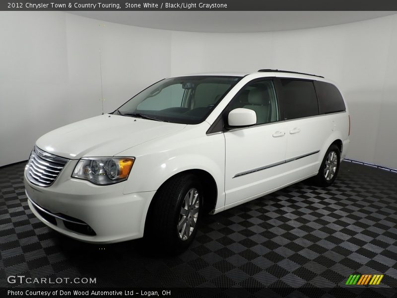 Stone White / Black/Light Graystone 2012 Chrysler Town & Country Touring