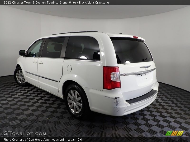 Stone White / Black/Light Graystone 2012 Chrysler Town & Country Touring