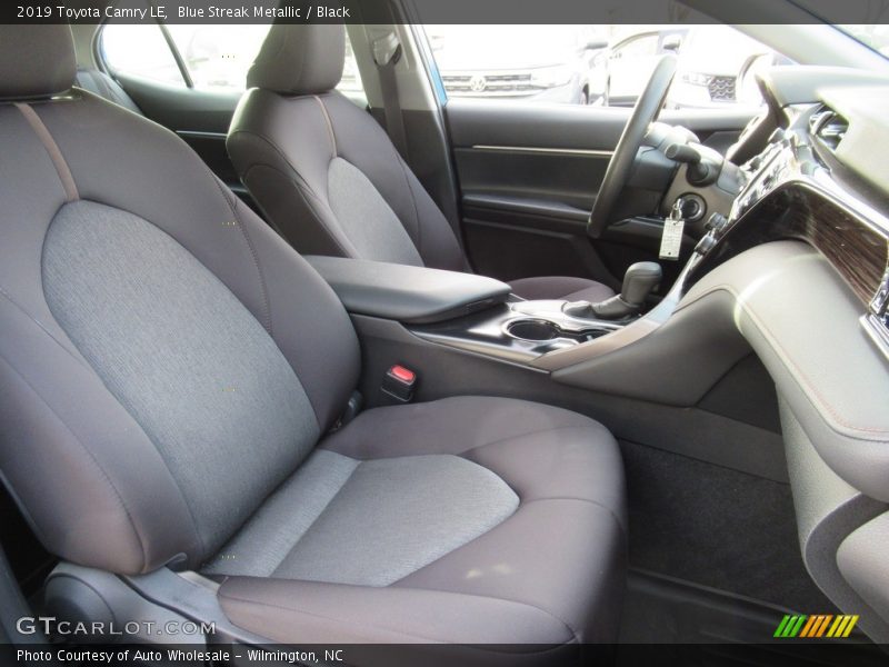 Blue Streak Metallic / Black 2019 Toyota Camry LE