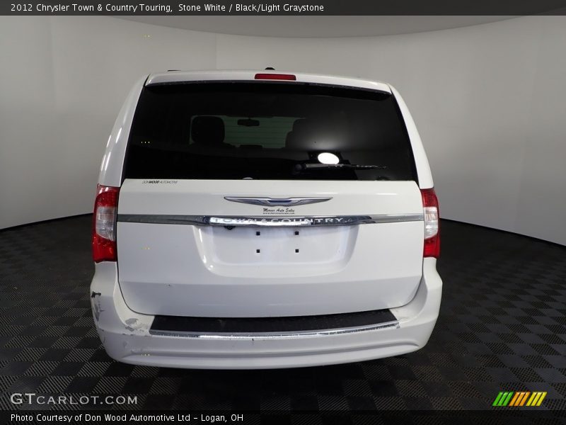 Stone White / Black/Light Graystone 2012 Chrysler Town & Country Touring
