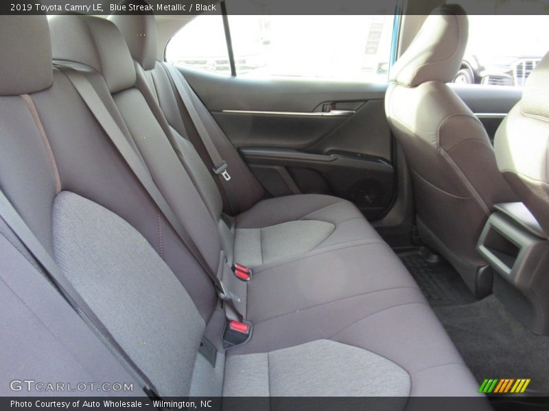 Blue Streak Metallic / Black 2019 Toyota Camry LE