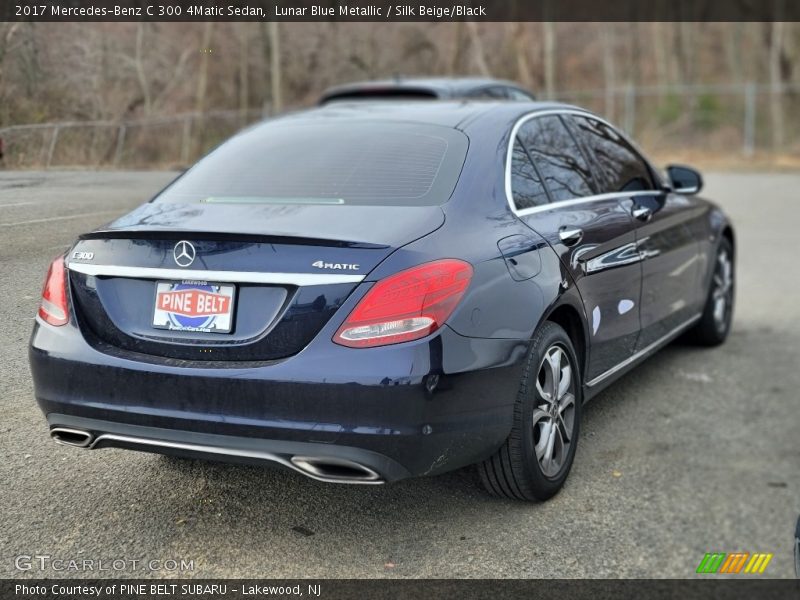 Lunar Blue Metallic / Silk Beige/Black 2017 Mercedes-Benz C 300 4Matic Sedan