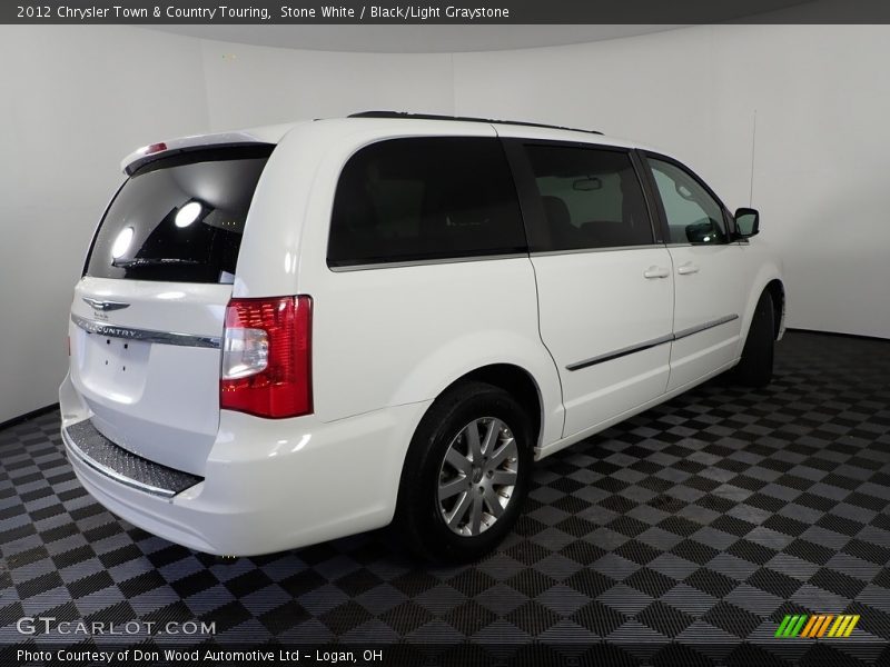 Stone White / Black/Light Graystone 2012 Chrysler Town & Country Touring