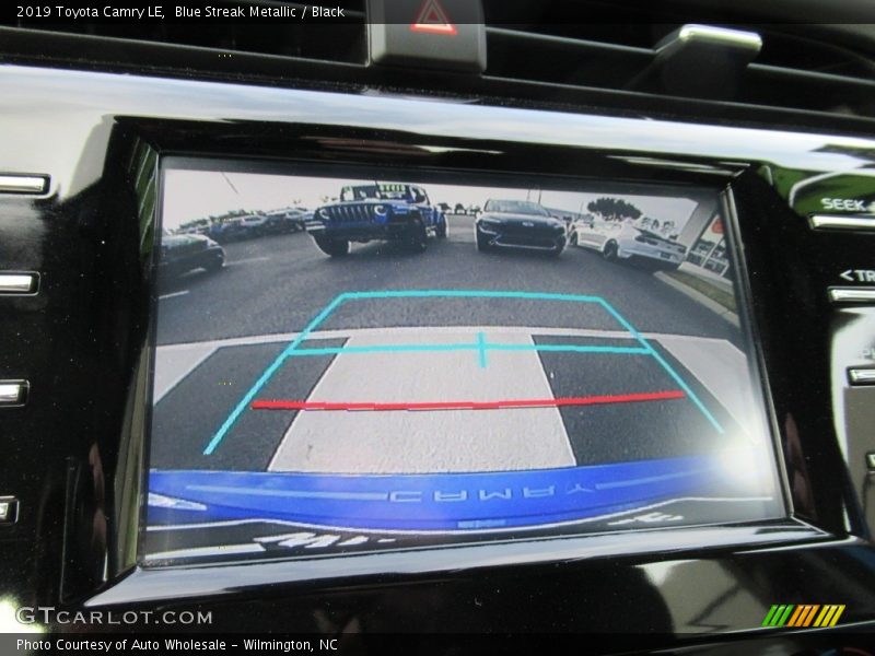 Blue Streak Metallic / Black 2019 Toyota Camry LE