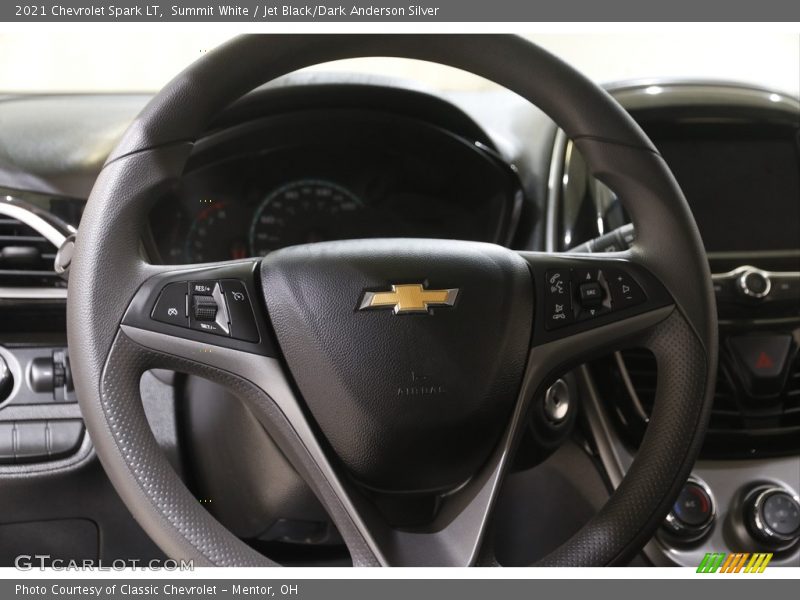 Summit White / Jet Black/Dark Anderson Silver 2021 Chevrolet Spark LT