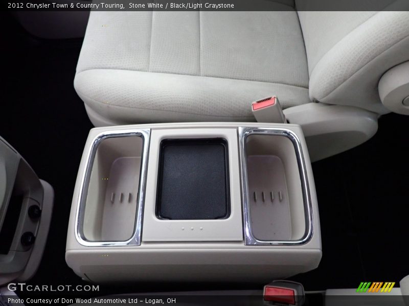 Stone White / Black/Light Graystone 2012 Chrysler Town & Country Touring
