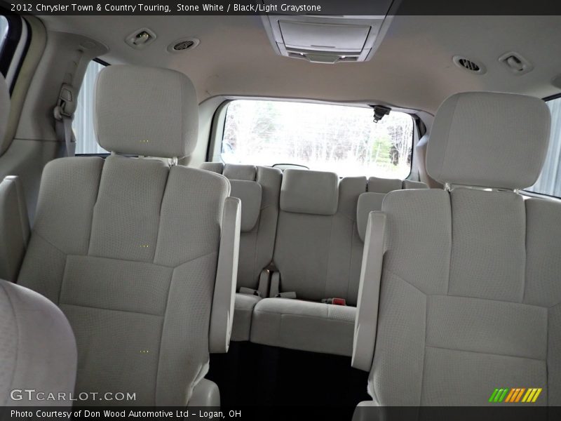 Stone White / Black/Light Graystone 2012 Chrysler Town & Country Touring