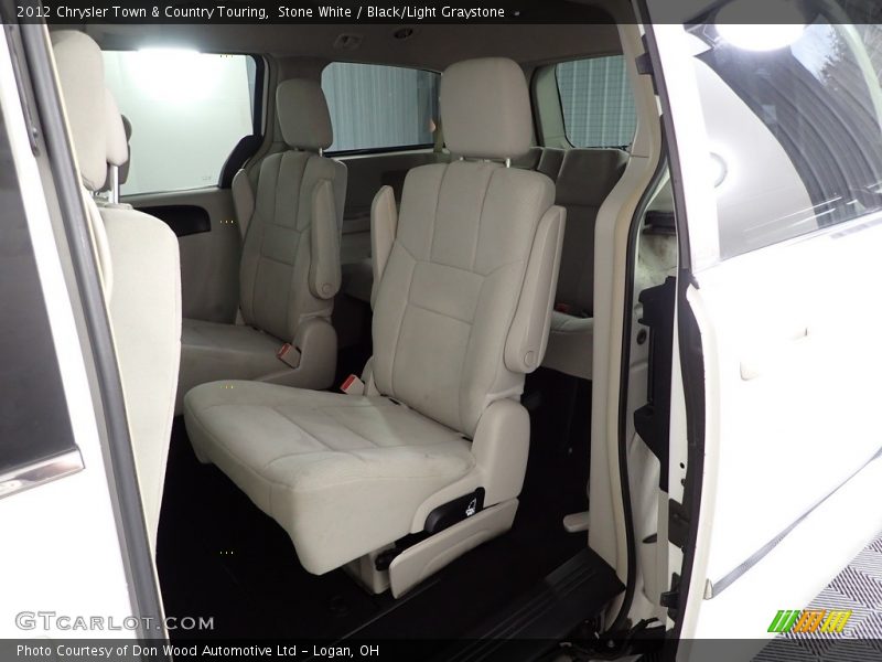 Stone White / Black/Light Graystone 2012 Chrysler Town & Country Touring
