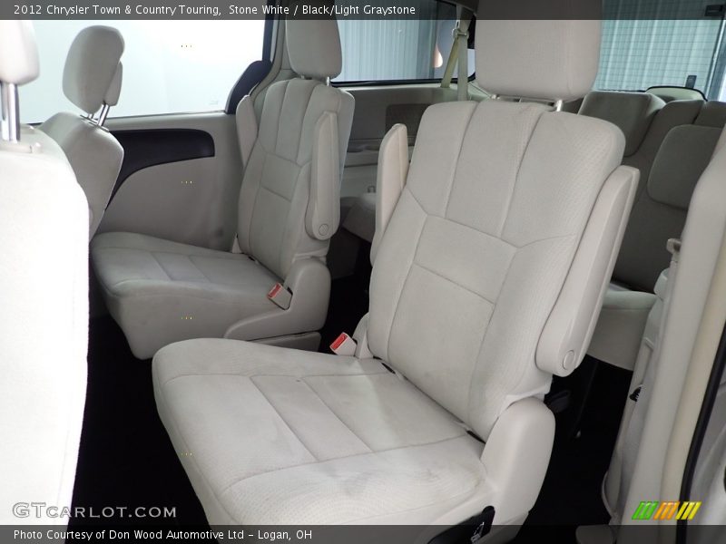 Stone White / Black/Light Graystone 2012 Chrysler Town & Country Touring