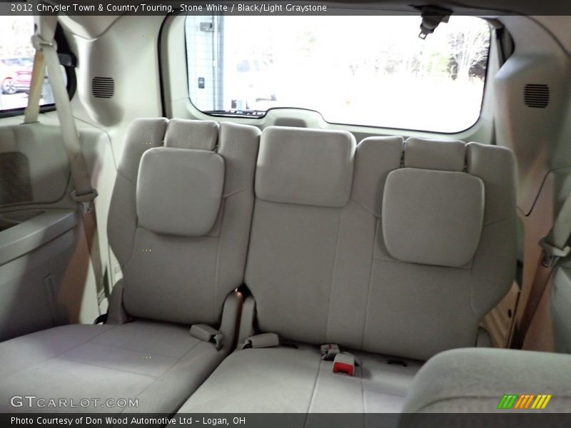 Stone White / Black/Light Graystone 2012 Chrysler Town & Country Touring