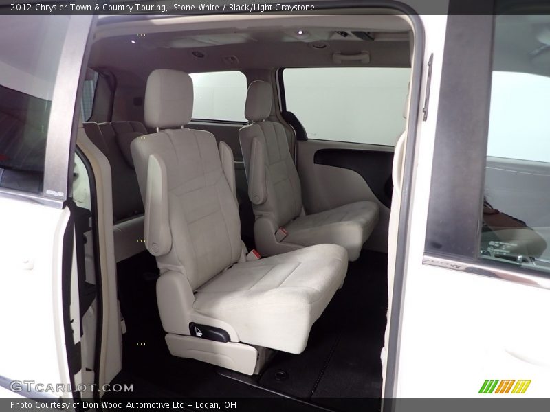 Stone White / Black/Light Graystone 2012 Chrysler Town & Country Touring