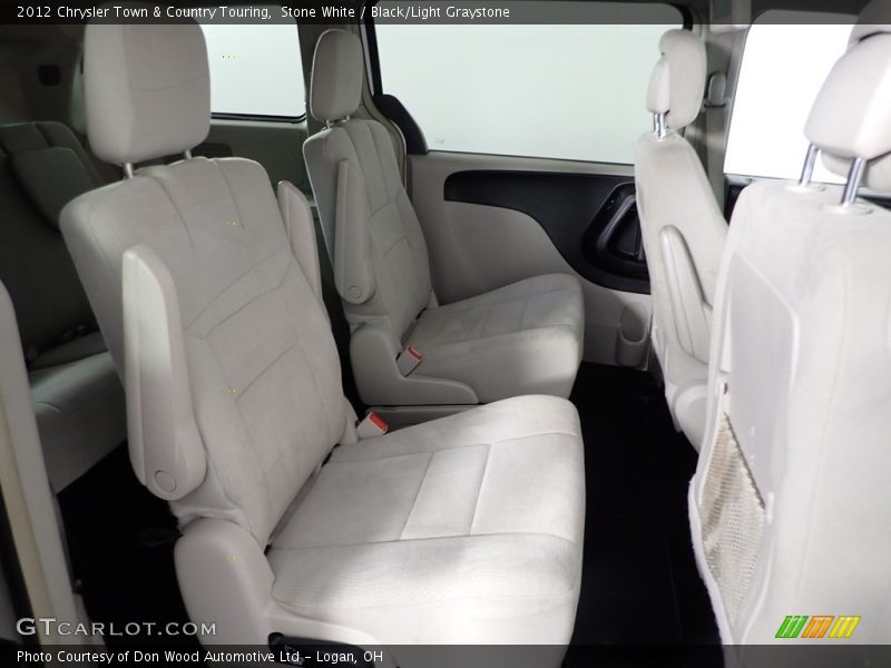 Stone White / Black/Light Graystone 2012 Chrysler Town & Country Touring