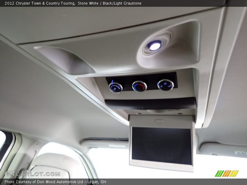 Stone White / Black/Light Graystone 2012 Chrysler Town & Country Touring