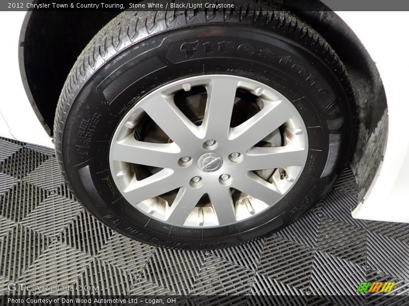 Stone White / Black/Light Graystone 2012 Chrysler Town & Country Touring