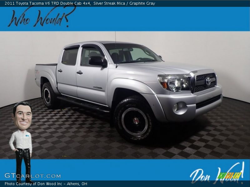 Silver Streak Mica / Graphite Gray 2011 Toyota Tacoma V6 TRD Double Cab 4x4