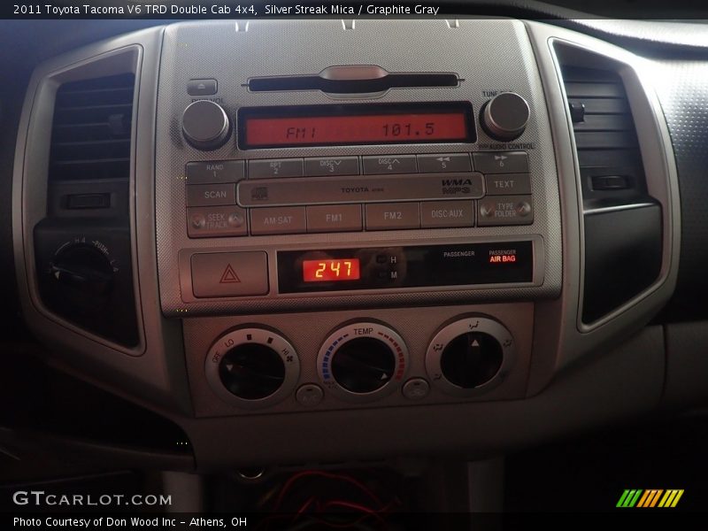 Silver Streak Mica / Graphite Gray 2011 Toyota Tacoma V6 TRD Double Cab 4x4