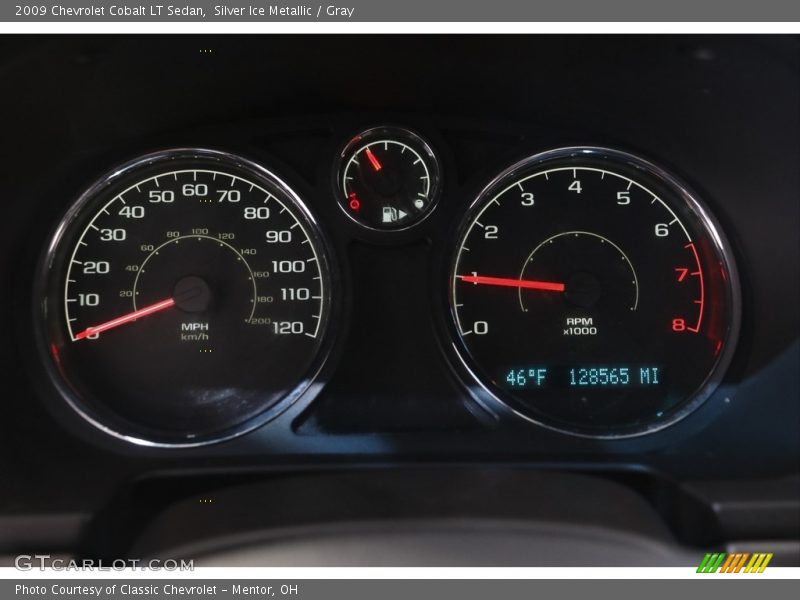 Silver Ice Metallic / Gray 2009 Chevrolet Cobalt LT Sedan