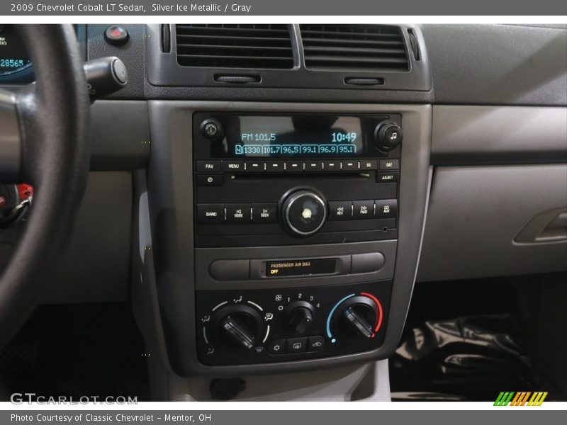 Silver Ice Metallic / Gray 2009 Chevrolet Cobalt LT Sedan