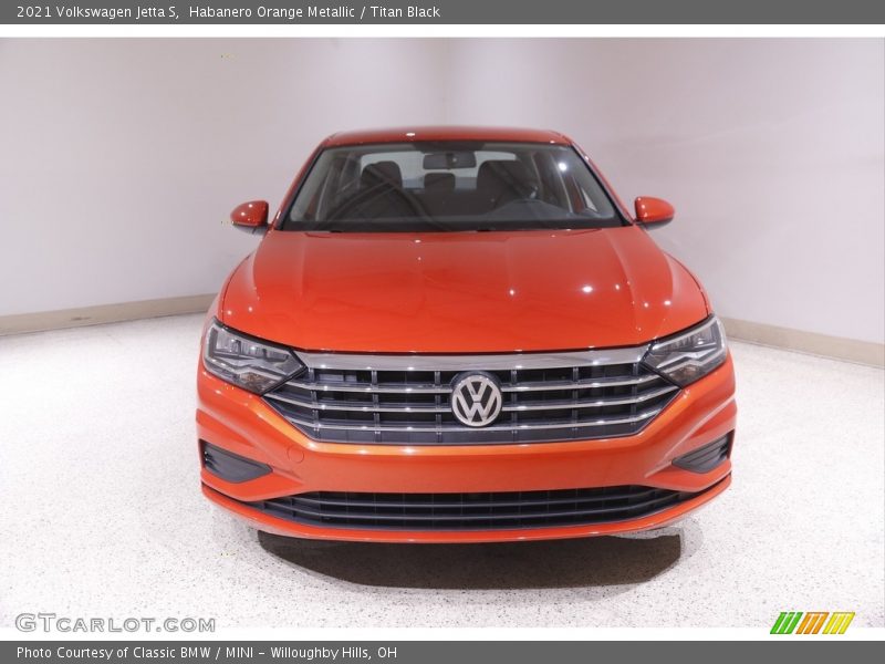Habanero Orange Metallic / Titan Black 2021 Volkswagen Jetta S