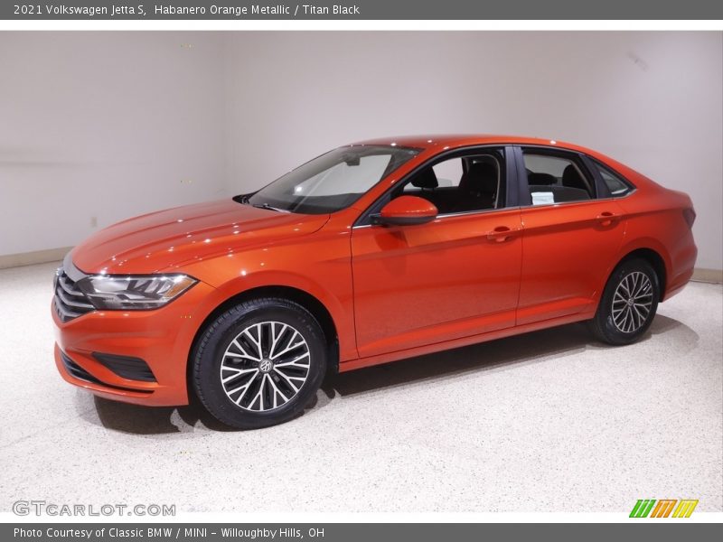 Habanero Orange Metallic / Titan Black 2021 Volkswagen Jetta S
