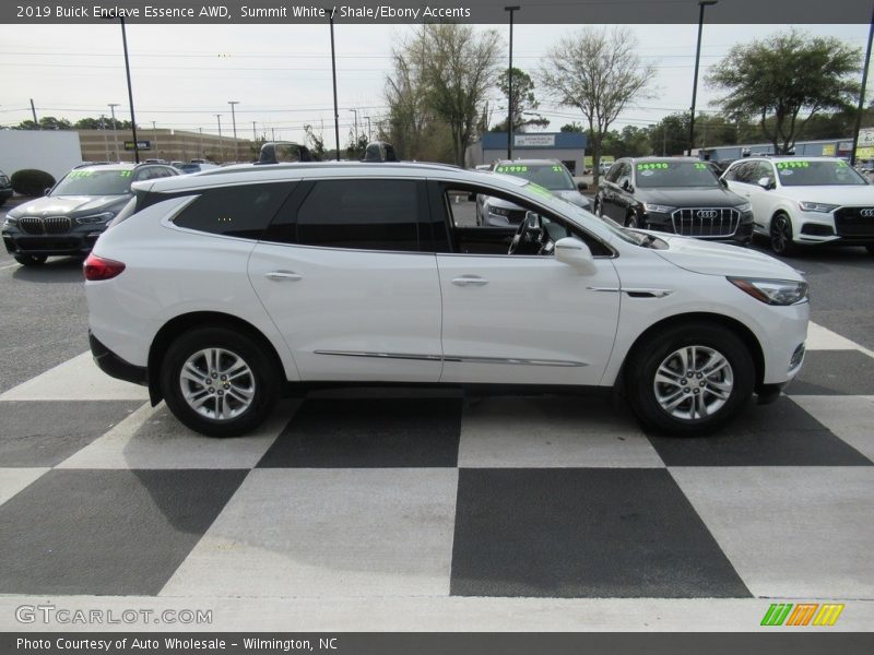 Summit White / Shale/Ebony Accents 2019 Buick Enclave Essence AWD