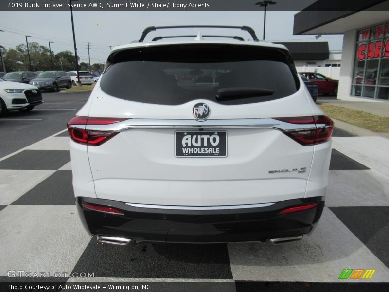 Summit White / Shale/Ebony Accents 2019 Buick Enclave Essence AWD