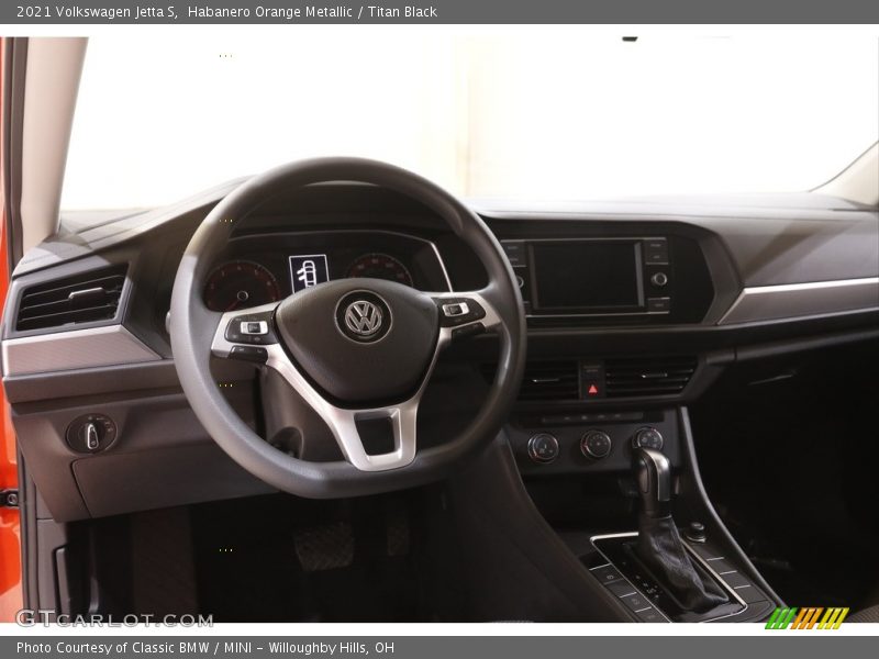 Habanero Orange Metallic / Titan Black 2021 Volkswagen Jetta S
