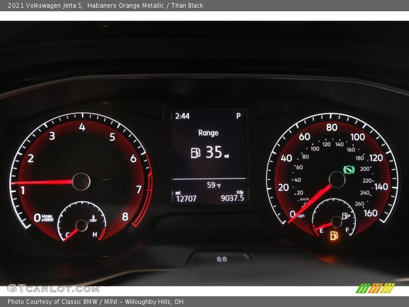Habanero Orange Metallic / Titan Black 2021 Volkswagen Jetta S