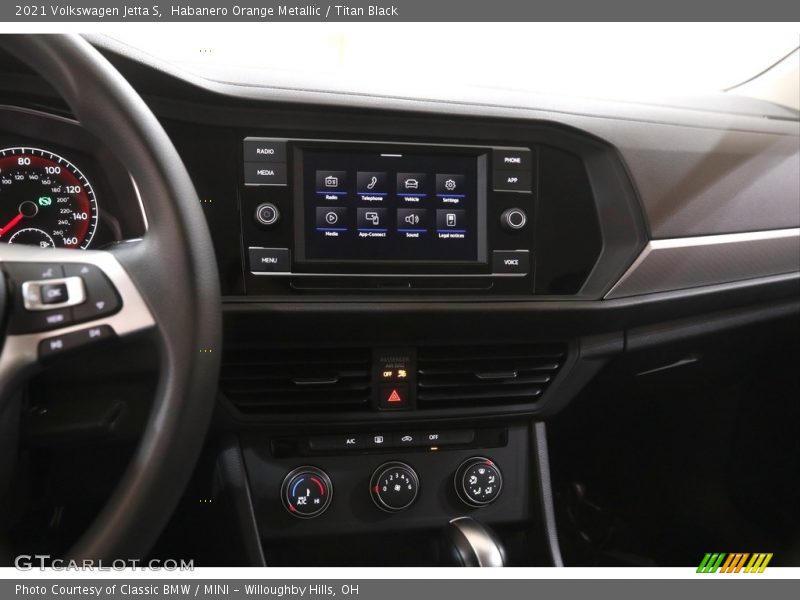Habanero Orange Metallic / Titan Black 2021 Volkswagen Jetta S