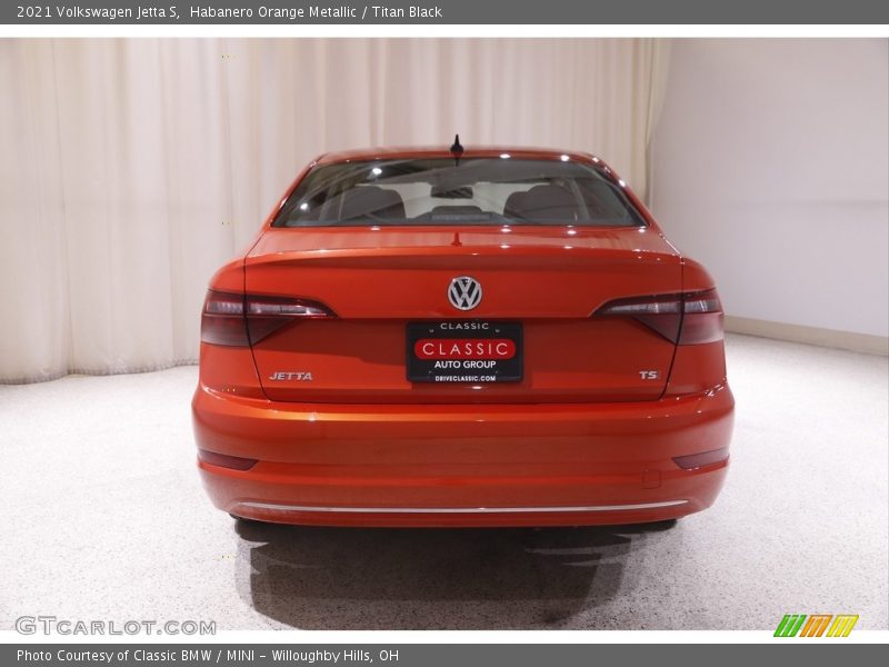 Habanero Orange Metallic / Titan Black 2021 Volkswagen Jetta S
