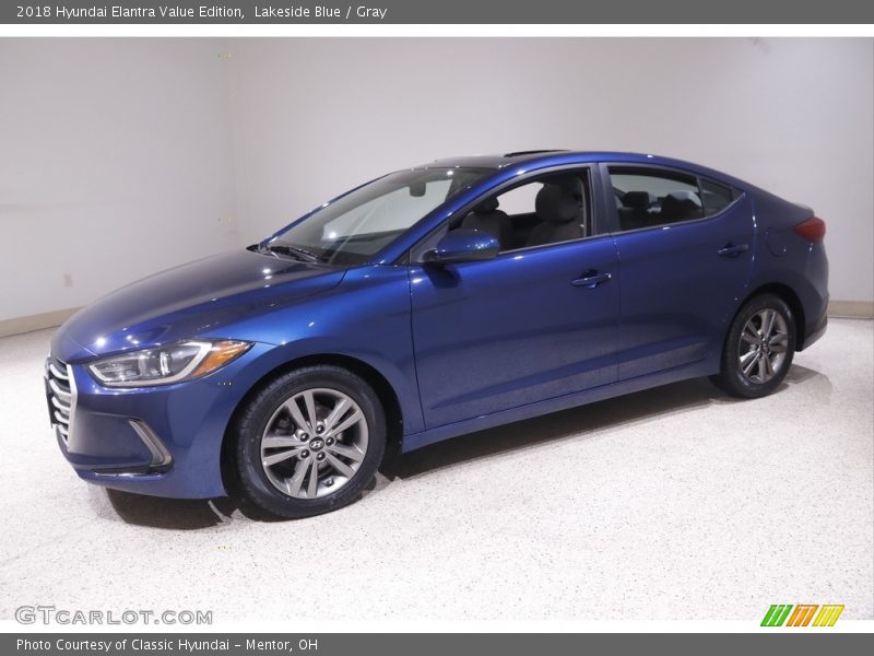 Lakeside Blue / Gray 2018 Hyundai Elantra Value Edition