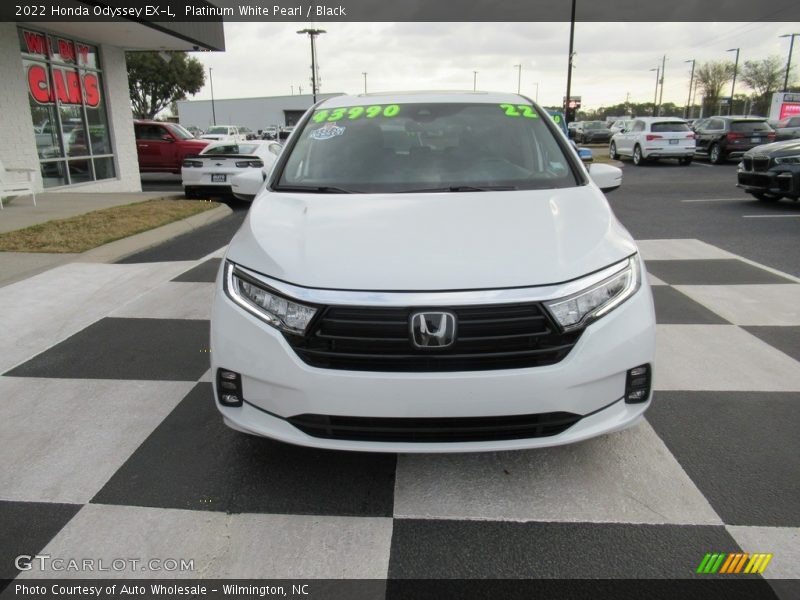 Platinum White Pearl / Black 2022 Honda Odyssey EX-L