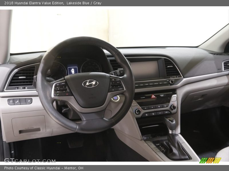 Lakeside Blue / Gray 2018 Hyundai Elantra Value Edition