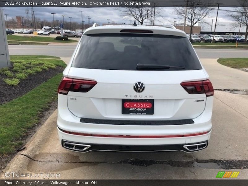 Oryx White Pearl / Noisette Brown 2022 Volkswagen Tiguan SEL R-Line 4Motion